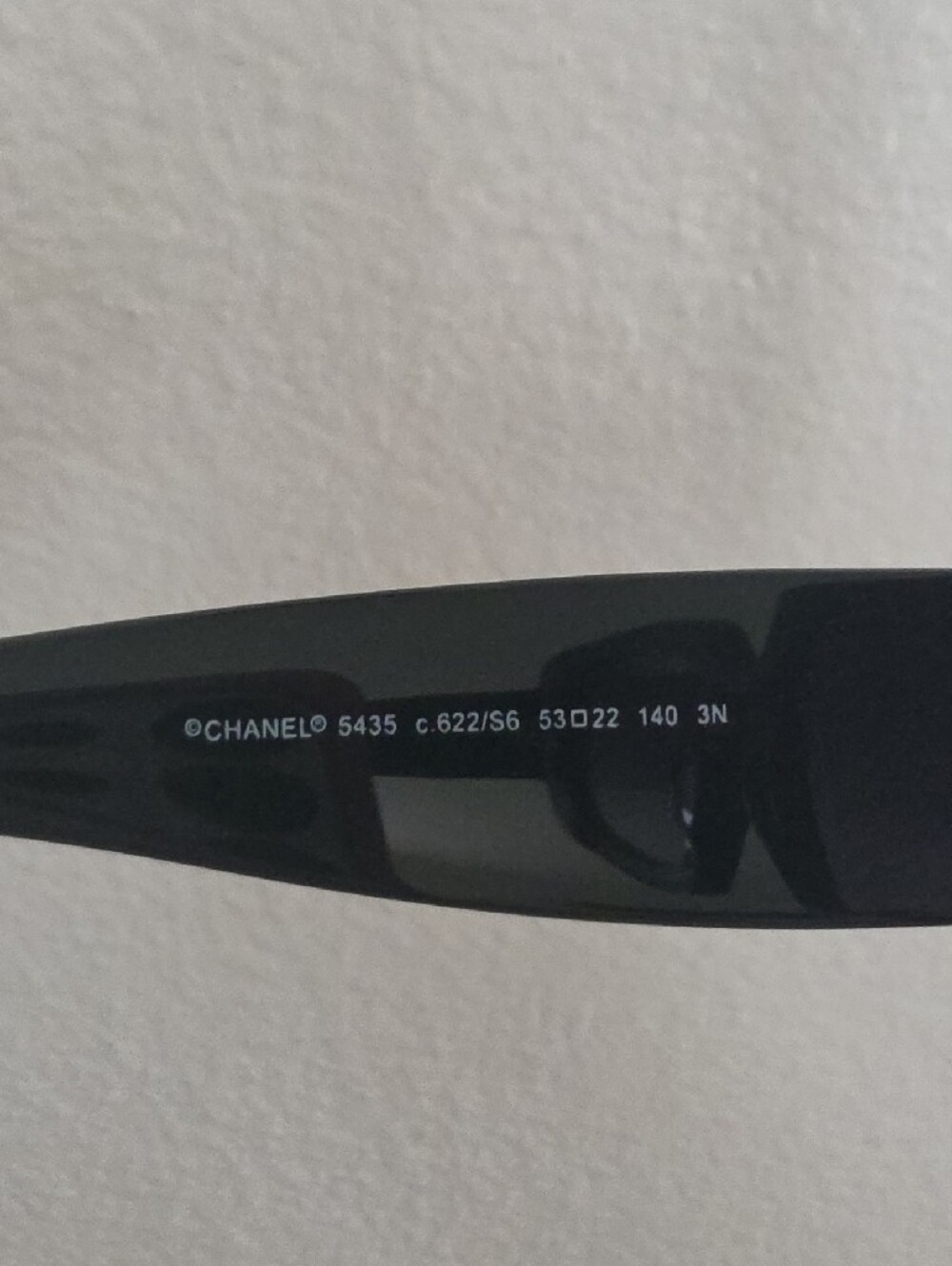 CHANEL Black Frame Sunglasses with Gold Accents and Gradient Purple Lenses - Picture 3 of 7